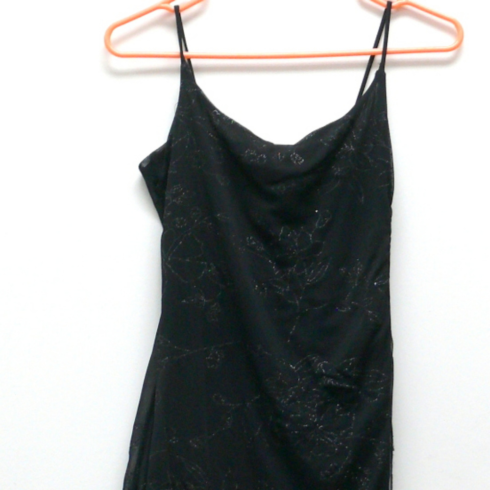 F & X Long Black Dress Prom Party Evening Gown M